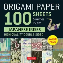 KNYGA Tuttle Tuttle Studio Origami Paper 100 sheets Japanese Flowers 6" (15 cm)