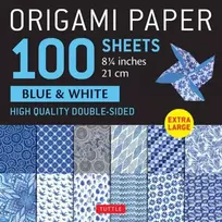 KNYGA Tuttle Tuttle Studio Origami Paper 100 sheets Mėlyna & Baltas 8 1/4" (21 cm)