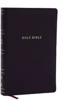 KNYGA Zondervan NKJV Personal Size Large Print Bible with 43,000 Cross References, Juodas Leathersoft, Raudona Letter, Comfort Print (Thumb Indexed)