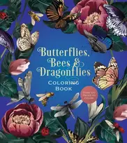 KNYGA Bookshop Butterflies, Bees & Dragonflies Coloring Book