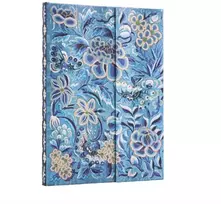 KNYGA paperblanks Mėlyna Willow (Celebrate Hanfu) Midi Unlined Hardcover Journal (Wrap Closure)