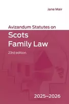 KNYGA Bookshop Avizandum Statutes on Scots Family Law