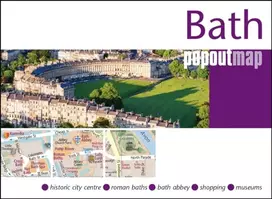 KNYGA Bookshop Bath PopOut Map - pocket size, pop up map of Bath city centre