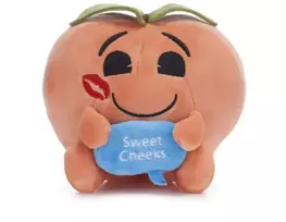 KNYGA Bookshop 7" Peach Emoji Plush Gift