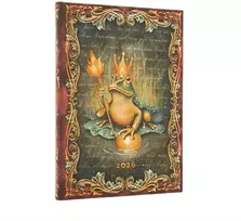 KNYGA paperblanks 2026 The Brothers Grimm, Frog Prince (Fairy Tale Collection) Midi 12-month Verso Hardcover Flexi Dayplanner 2026 (Elastic Band Closure)