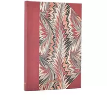 KNYGA paperblanks 2026 Rubedo (Cockerell Marbled Paper) Mini 18-month Horizontal Hardcover Flexi Dayplanner 2025-2026 (Elastic Band Closure)