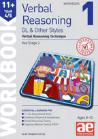 KNYGA Dr Stephen C Curran 11+ Verbal Reasoning Year 4/5 GL & Other Styles Workbook 1