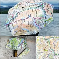 KNYGA Bookshop OS Map Premium Umbrella - Lake District National Park