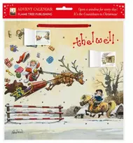 KNYGA Bookshop Norman Thelwell: Showjumping Santa Advent Calendar (with stickers)