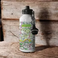 KNYGA Bookshop OS Map 600ml Metal Vanduo Bottle - South Downs National Park
