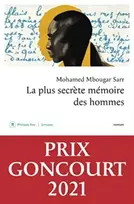 KNYGA Mohamed Mbougar Sarr La plus secrete memoire des hommes