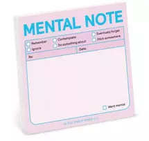 KNYGA Knock Knock Knock Knock Knock Mental Note Sticky Notes (Pastel Edition)