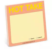KNYGA Knock Knock Knock Knock Knock Hot Take Sticky Note