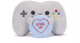 KNYGA Bookshop Love Hearts 7" Level Up Game Controller Plush Gift