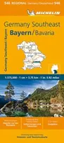 KNYGA Germany Southeast, Bavaria - Michelin Regional Map 546