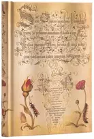 KNYGA paperblanks Flemish Rose (Mira Botanica) Midi Unlined Hardcover Journal