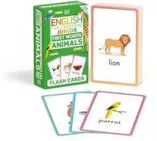 KNYGA Bookshop English for Everyone Junior First Words Animals Flash Cards