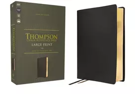 KNYGA Frank Charles Thompson ESV, Thompson Chain-Reference Bible, Large Print, Leathersoft, Juodas, Raudona Letter