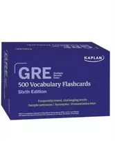 KNYGA Kaplan Test Prep GRE Vocabulary Flashcards, Sixth Edition + Online Access to Review Your Cards, a Practice Test, and Video Tutorials
