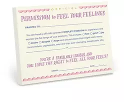 KNYGA Em Em Friends Em & Friends Permission to Feel Your Feelings Notepad