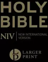 KNYGA New International Version NIV Larger Print Personal Juodas Leather Bible