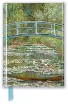 KNYGA Flame Tree Studio Claude Monet: Bridge over a Pond of Vanduo Lilies (Foiled Pocket Journal)