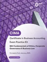 KNYGA Bpp Learning Media CIMA BA4 Fundamentals of Ethics, Corporate Governance and Business Law