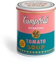 KNYGA Andy Warhol Foundation For The Visual Arts Andy Warhol Soup Can Crayons + Sharpener