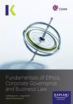 KNYGA Bookshop BA4 FUNDAMENALS OF ETHICS, CORPORATE GOVERNANCE AND BUSINESS LAW - STUDY TEXT