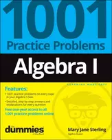 KNYGA Mary Jane Sterling Algebra I: 1001 Practice Problems For Dummies (+ Free Online Practice)