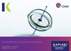KNYGA KAPLAN BA1 FUNDAMENTALS OF BUSINESS ECONOMICS - REVISION CARDS
