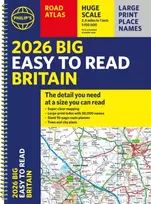 KNYGA Bookshop 2026 Philip's Big Easy to Read Britain Road Atlas