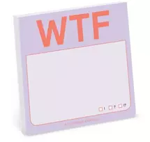 KNYGA Knock Knock Knock Knock Knock WTF Sticky Notes (Pastel Edition)