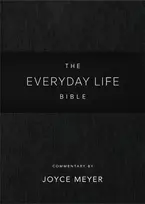 KNYGA Joyce Meyer Everyday Life Bible: Juodas LeatherLuxe®