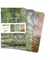KNYGA Flame Tree Studio Claude Monet Set of 3 Mini Notebooks