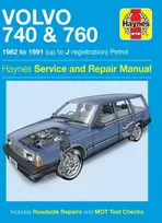 KNYGA Volvo 740 & 760 Petrol (82 - 91) Haynes Repair Manual