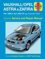 KNYGA Vauxhall/Opel Astra & Zafira Petrol (Feb 98 - Apr 04) Haynes Repair Manual