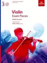 KNYGA Bookshop Violin Exam Pieces 2020-2023, ABRSM Grade 3, Score, Part & CD