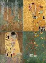 KNYGA Bookshop Set of Four Magnetic Notepads: KLIMT