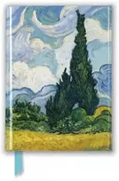 KNYGA Flame Tree Studio Vincent Van Gogh: Wheat Field with Cypresses (Foiled Pocket Journal)