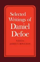 KNYGA James T. (University of Birmingham) Boulton Selected Writings of Daniel Defoe