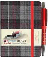 KNYGA MINI & PEN 10.5CM x 7CM Waverley S.T. (S): Castle Pilkas Mini with Pen Pocket Genuine Tartan Cloth Commonplace Notebook