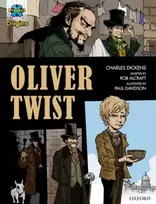 KNYGA Charles Dickens Project X Origins Graphic Texts: Dark Raudona+ Book Band, Oxford Level 20: Oliver Twist