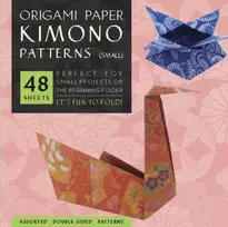 KNYGA Bookshop Origami Paper - Kimono Patterns - Small 6 3/4" - 48 Sheets