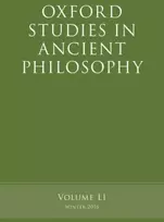 KNYGA Victor (University of Michigan) Caston Oxford Studies in Ancient Philosophy, Volume 51