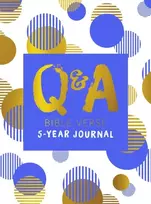 KNYGA Carol Petley Q & A Bible Verse 5-Year Journal Mėlyna Edition