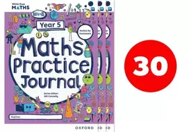 KNYGA Caroline Hamilton Baltas Rose Maths Practice Journals Year 5 Workbooks: Pack of 30
