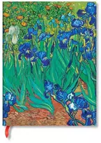 KNYGA paperblanks Van Gogh’s Irises Mini Unlined Hardback Journal (Elastic Band Closure)