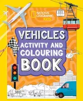 KNYGA National Geographic Kids Vehicles Activity and Colouring Book
