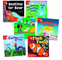 KNYGA Anne Phillips Learn at Home:Star Reading Raudona Level Pack (5 fiction and 1 non-fiction book)